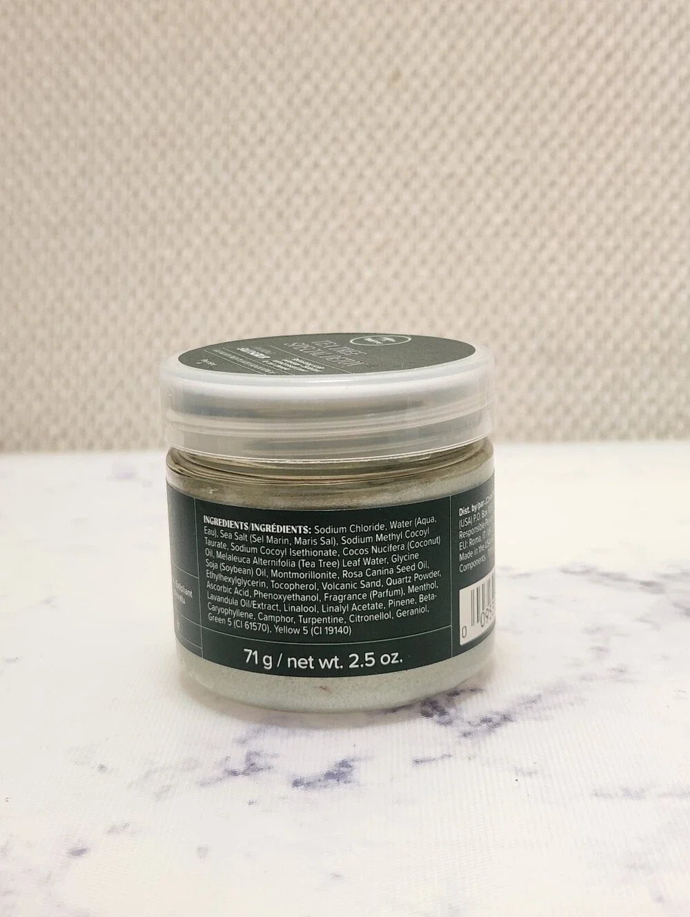 Paul Mitchell Tea Tree Special Detox Foaming Salt Scrub Travel Size 2.5 oz